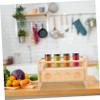 LIFKOME Wooden Spice Rack 2 Tier Storage Shelf for Countertop view 4