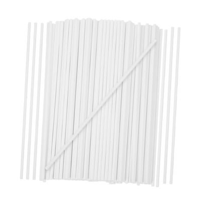 SOLUSTRE 300 PCS Paper Lollipop Sticks for DIY Candy Making 20cm Length Sturdy Candy Support Sticks for Marshmallow and Chocolate Treats for Cake Pops and Party Favors