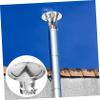 HEALLILY Heavy Duty Iron Chimney Cap Flue Rain Cover Vent for to Install Sturdy Ventilation view 4