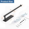 Paper Towel Holder Under Cabinet, Wall Mount Paper Towel Holder for Kitchen, Adhesive Paper Towel Roll Rack for Bathroom Towel, Black Towel Holder SUS304 Stainless Steel view 3