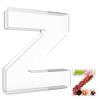 13.8" Extra Large Acrylic Letter Charcuterie Board Box, Reusable Fillable Letter Cake Candy Dish Display Serving Tray for Birthday Anniversary Party Decoration (Z) view 1