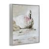 Stupell Industries Charming Duck with Pink Bow Gray Framed Giclee Art, design by Carol Robinson, 16 x 20 view 3
