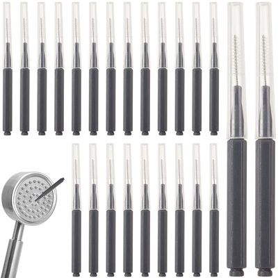 CREATCABIN 30Pcs Shower Head Cleaning Brush Small Hole Shower Head Cleaner Tool Multifunctional Showerhead Cleaning Brushes Picks Set for Household Bathroom Nozzle Unclogger Kit Prussian Blue 2.3 Inch