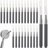 CREATCABIN 30Pcs Shower Head Cleaning Brush Small Hole Shower Head Cleaner Tool Multifunctional Showerhead Cleaning Brushes Picks Set for Household Bathroom Nozzle Unclogger Kit Prussian Blue 2.3 Inch view 1
