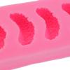4 Cavity Tangerine Slice Silicone Candy Pattern, Temperature Safe, Easy to Use, Practical, Suitable for Birthdays and Special Occasion, For Making Gummies, Chocolates, Jellies view 2