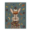 Festive Autumnal Hare Woodland, 24 x 30 Inch Canvas Wall Art view 1