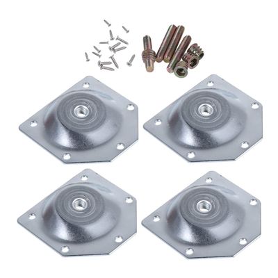 Gadpiparty 6pcs Iron Plate Table Leg Connectors Gasket Fixators for Furniture Assembly for Table Chair and Cabinet Legs Easy to Install