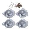 Gadpiparty 6pcs Iron Plate Table Leg Connectors Gasket Fixators for Furniture Assembly for Table Chair and Cabinet Legs Easy to Install view 1