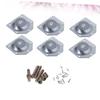 Gadpiparty 6pcs Iron Plate Table Leg Connectors Gasket Fixators for Furniture Assembly for Table Chair and Cabinet Legs Easy to Install view 4