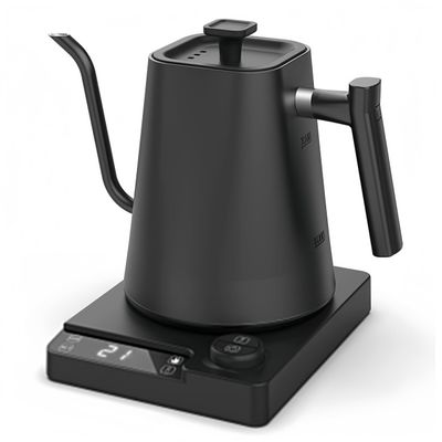 1L Electric Gooseneck Kettle For Coffee and Tea, Fast Boil, 1200W Pour Over Kettle, Stainless Steel Water Boiler, Temperature Control (black A)