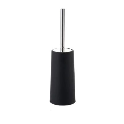 Creative Nordic Style Golden Toilet Brush with Holder - Elegant Bathroom Cleaning Accessory(Black1)