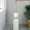Creative Nordic Style Golden Toilet Brush with Holder - Elegant Bathroom Cleaning Accessory(Black1) view 4