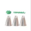 #81 Piping Tip, U Shape Flower Decorating Tip for Succulent & Ribbon, 3 Pcs view 1