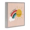 Inspirational Rainbow Sunshine, 17 x 17 Inch Framed Gicle Print view 2