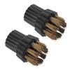 6pcs Steam Cleaner Brass Nylon Brush Head Replacement Parts Compatible with Steam Mop Compatible with Floor Carpet Pet Hair Cleaning view 1