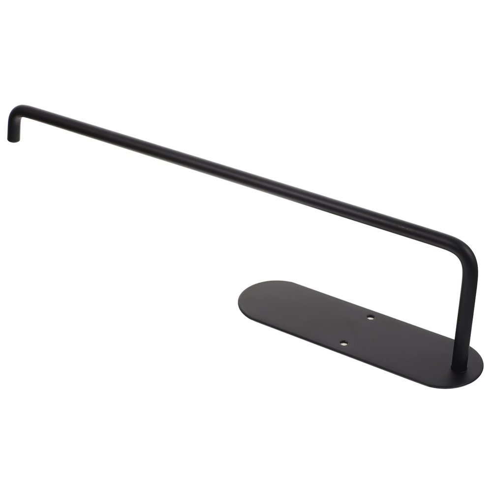 Black Kitchen Paper Towel Holder, Stainless Steel Under Counter Rack