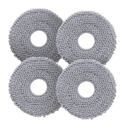 roborock 4 Pack Microfiber Mop Cloths for Qrevo S Pro/QV 35A/QV 35S/QR 598/QR 798/QR T78/Qrevo L/QV 798/QX Revo Plus/QR5980/QR7980/QR7985 Robot Vacuum Cleaner, Mop Pad Replacement Accessories