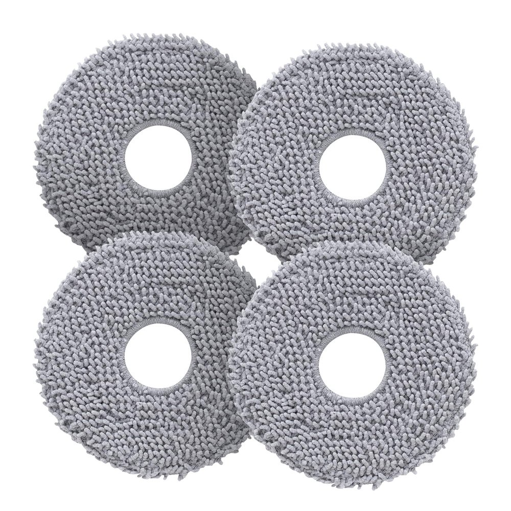 roborock 4 Pack Microfiber Mop Cloths for Qrevo S Pro/QV 35A/QV 35S/QR 598/QR 798/QR T78/Qrevo L/QV 798/QX Revo Plus/QR5980/QR7980/QR7985 Robot Vacuum Cleaner, Mop Pad Replacement Accessories