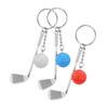LIOOBO 5sets Golf Ball Keychain Metal Keyring Sports Keychain for Boys Unique Decorative Golf Ball Chain for Birthday 3pcs*5 view 2