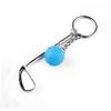 LIOOBO 5sets Golf Ball Keychain Metal Keyring Sports Keychain for Boys Unique Decorative Golf Ball Chain for Birthday 3pcs*5 view 4