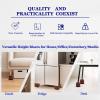 Bed Risers Heavy Duty, Adjustable Furniture Riser Blocks Lift 1.5, 3, 4.3 inches for Couch Table Desk Sofa Chair Legs, Refrigerator, Washing Machine - Support up to 4000 lbs (Brown 4 Pack, 4.3 inch) view 4