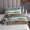 Lake House Bedspread Queen Size, Cabin Paddle Lake Life Theme Coverlet Set 3pcs, Rustic Farmhouse Wooden Plank Quilted Coverlet with 2 Pillowcases, Kids Boys Girls Room Decor, Soft Bedding Quilt view 3