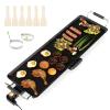 ARLIME 27" Large Electric Griddle, Nonstick Countertop BBQ Grill with Adjustable Temperature, Thermostats and Drip Tray, Teppanyaki Grill for Indoor & Outdoor view 1