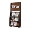 LIUAILING52 Magazine Rack, Wooden Magazine Storage Rack Information Rack Floor Display Rack House Plan Publicity Display Rack Vertical Newspaper Shelves Brochure Display Stand view 1