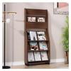 LIUAILING52 Magazine Rack, Wooden Magazine Storage Rack Information Rack Floor Display Rack House Plan Publicity Display Rack Vertical Newspaper Shelves Brochure Display Stand view 4
