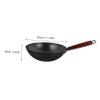 FIXOSHEE Non-stick Chinese Wok Iron Wok Wooden Handle Round Bottom Cooking Pan Easy to Clean Gas Stove Safe view 2