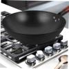 FIXOSHEE Non-stick Chinese Wok Iron Wok Wooden Handle Round Bottom Cooking Pan Easy to Clean Gas Stove Safe view 4