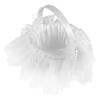 PRETYZOOM Romantic Lace Flower Girl Basket for Weddings Elegant Tulle Wedding Decor for Petals Candy and Charming Bridal Flower Basket for Celebrations and Events view 1