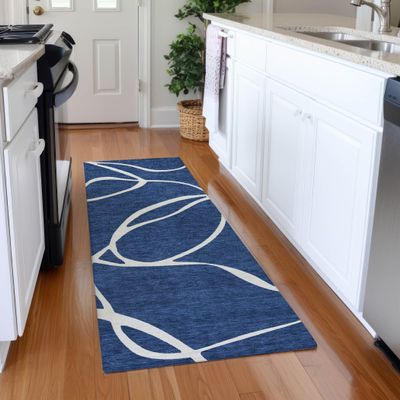 Addison Rugs Mayfield AMF999 Navy 2'3" x 7'6" Runner Rug