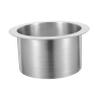 Cabilock Drop-in Trash Chute Stainless Steel Recessed Waste Bin Grommet Waste Chute Round Grommet for Kitchens Offices and Commercial Spaces view 1