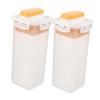 BUGUUYO 2pcs Laundry Powder Storage Bin with Lid Transparent Sealed Container for Organized Laundry Room Versatile Washing Soap Organizer for Spaces for and Apartments view 1
