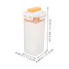 BUGUUYO 2pcs Laundry Powder Storage Bin with Lid Transparent Sealed Container for Organized Laundry Room Versatile Washing Soap Organizer for Spaces for and Apartments view 2