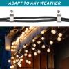 MECCANIXITY 25Pack String Light Hanger Hooks LED Strip Light Holder for 8x20mm Width Strip, Stainless Steel Cord Organizer for Hanging Christmas Light Wall Cable Fairy Lights view 4