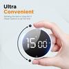Upgrade Digital Kitchen Timer - Magnetic Countdown Countup Visual Pomodoro Timer with Large LED Display, 3-Preset Times (5, 15, 25), 3 Volume Levels, Ideal for Cooking, Baking and Fitness (1, White) view 2