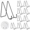10-Pack Metal Plate & Photo Display Stands, Simple Tabletop Holders For Artworks, Books, Plates, And More view 1
