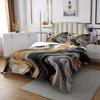 3 Piece Gray Marble Quilt Bedding Sets Women Aldult Lightweight Bedding Watercolor Marble Bedspread Abstract Art Coverlet Soft Microfiber Home Quilt Set for King Bed All Season view 3