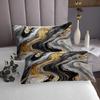 3 Piece Gray Marble Quilt Bedding Sets Women Aldult Lightweight Bedding Watercolor Marble Bedspread Abstract Art Coverlet Soft Microfiber Home Quilt Set for King Bed All Season view 4