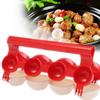 Meatballs Fishballs Mold Creative Fish Meat Balls Maker Homemade DIY Mould Kitchen Cooking Tools - Red. Melon Ballers view 3