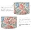 Blooming Blue and Pink Flowers storage basket collapsible and waterproof clothes hamper with sturdy handle Hamper totes bins for closet desk shoe view 3