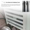Air Conditioner Deflector Compressor Heat Pump Air Outlet Anti-Direct Blowing Cover, Air Conditioner Deflector for Outdoor Unit Condenser, Steel Air Outlet Baffle Defender Grilles view 3
