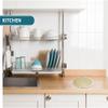 CUTPOIY Trash can Built-in Trash and Waste Chute Lid for Kitchen Countertop- Round 304 Stainless Steel Balance Flap Cover Trash Grommet Swing Trash Can Lid view 3