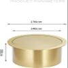 CUTPOIY Trash can Built-in Trash and Waste Chute Lid for Kitchen Countertop- Round 304 Stainless Steel Balance Flap Cover Trash Grommet Swing Trash Can Lid view 4
