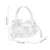 HOLIDYOYO 4pcs Flower Girl Baskets Satin Wedding Decorative Baskets Bowknot Design Versatile and Lightweight for Ceremony view 4