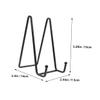 FUNOMOCYA Modern Simple Design Photo Frame Easel Stand Black Iron Plate Holders Multipurpose Display Stands for Picture Frames Anti-slip Tabletop Display Holders view 2