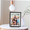 FUNOMOCYA Modern Simple Design Photo Frame Easel Stand Black Iron Plate Holders Multipurpose Display Stands for Picture Frames Anti-slip Tabletop Display Holders view 4