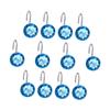 Holibanna 12pcs Acrylic Crystal Shower Curtain Hooks Heavy Duty Bathroom Hooks Decorative for Bathrooms view 1